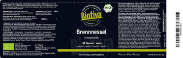 Brennnesselblätter Bio (150 Kapseln)
